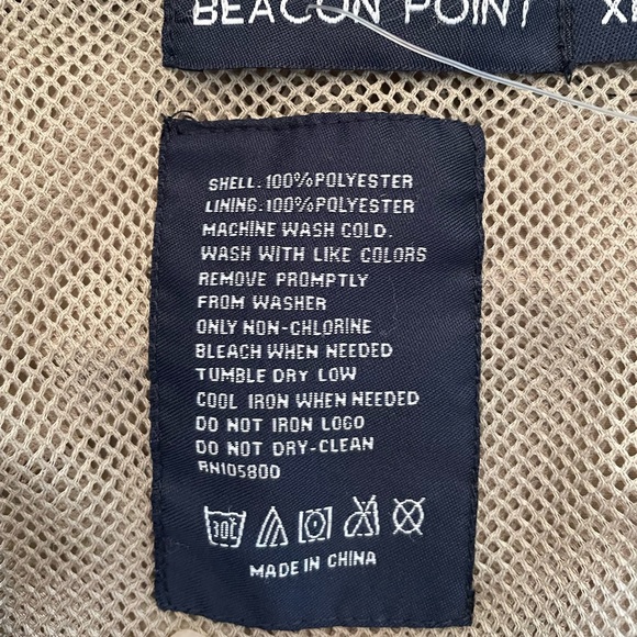 BEACON POINT “GETTYSBURG” LIGHTWEIGHT GOLF JACKET Size XL Tan with Blac… - Picture 4 of 15